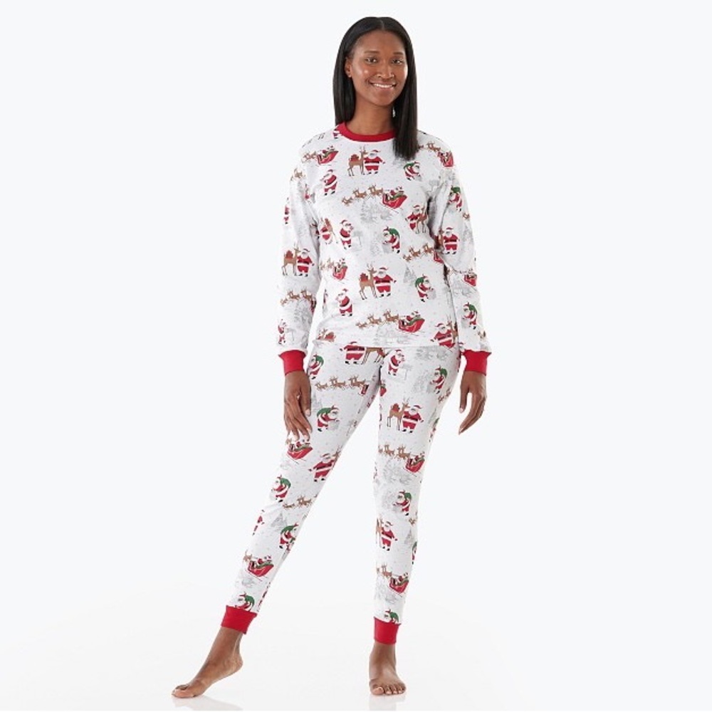 NWT pottery barn kids Adult Christmas Pajamas size L